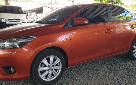 Orange Toyota Vios 2015 at 20000 km for sale