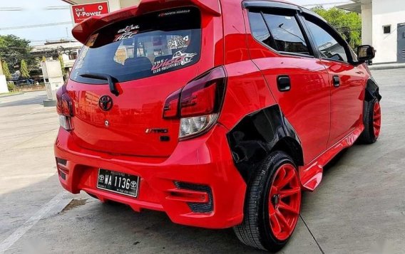 Sell Red 2017 Toyota Wigo at Manual Gasoline at 14000 km in Cebu City-1