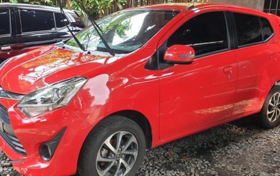 Selling Red Toyota Wigo 2018 Manual Gasoline in Quezon City