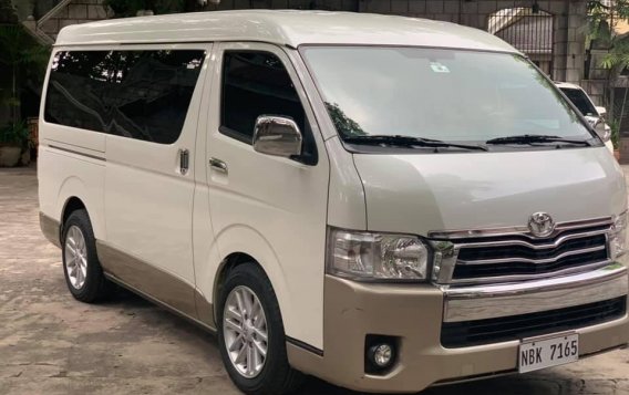 Sell White 2018 Toyota Hiace Van Automatic in Gasoline at 11000 km in Quezon City-1