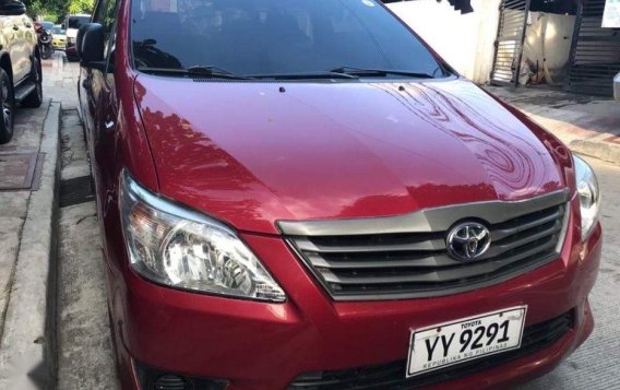 Red Toyota Innova 2016 Manual Diesel for sale in Quezon City