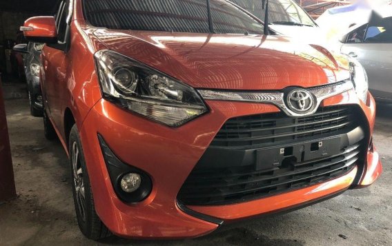 Orange Toyota Wigo 2017 for sale in Quezon City