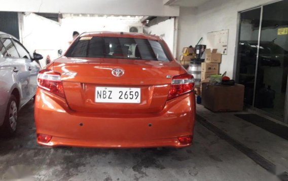 Orange Toyota Vios 2017 Manual Gasoline for sale in Marikina-2