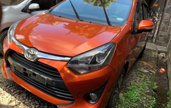 Orange Toyota Wigo 2017 for sale in Quezon City-3