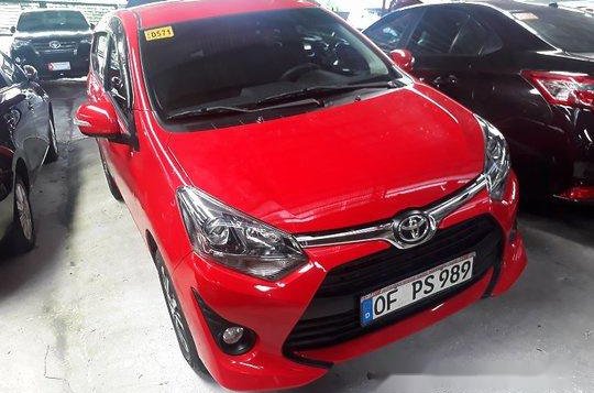 Red Toyota Wigo 2019 Automatic Gasoline for sale in Quezon City-3