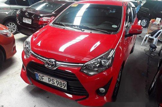 Red Toyota Wigo 2019 Automatic Gasoline for sale in Quezon City-4