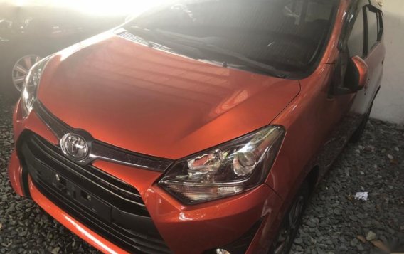 Orange Toyota Wigo 2017 for sale in Automatic-5