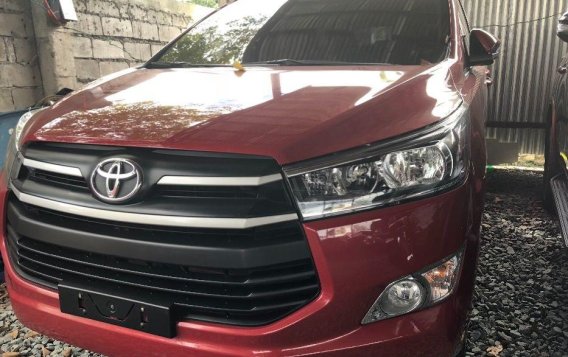 Red Toyota Innova 2017 Manual Diesel for sale in Quezon City