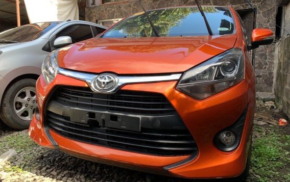 Orange Toyota Wigo 2017 for sale in Quezon City-1