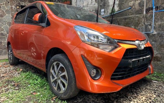 Orange Toyota Wigo 2017 for sale in Quezon City