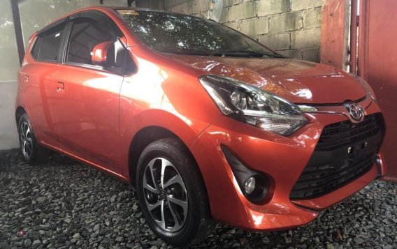 Orange Toyota Wigo 2017 for sale in Automatic-3