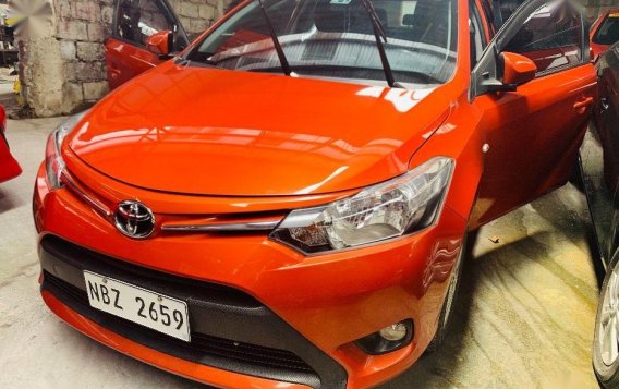 Orange Toyota Vios 2017 for sale in Quezon City