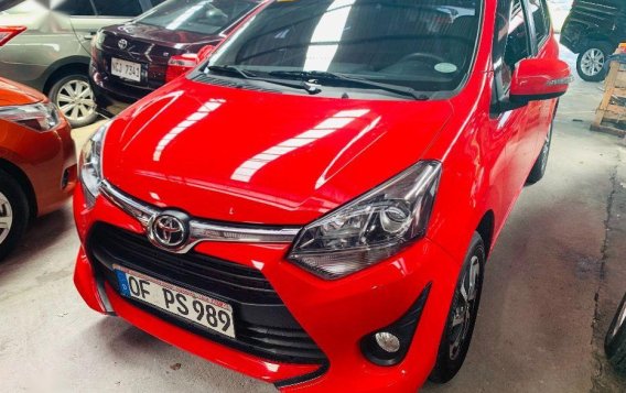 Red Toyota Wigo 2019 for sale in Quezon City