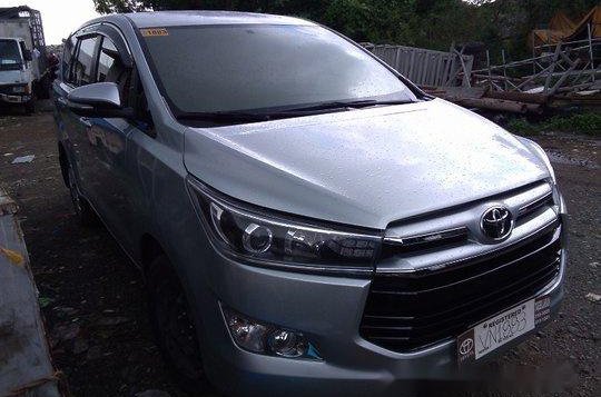 Silver Toyota Innova 2017 Manual Gasoline for sale in Davao City-1