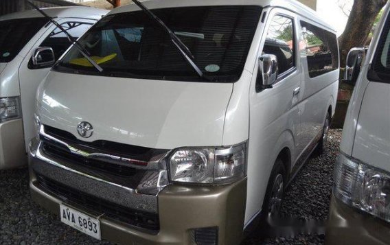 Selling White Toyota Hiace 2015 Manual Diesel at 22000 km in Manila