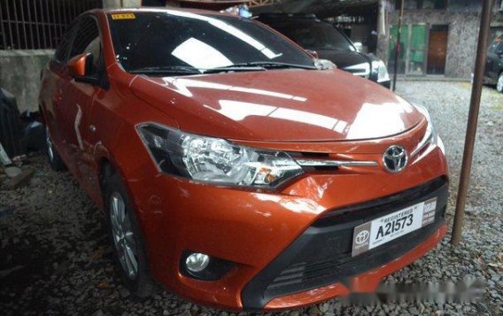 Orange Toyota Vios 2018 Manual Gasoline for sale-5