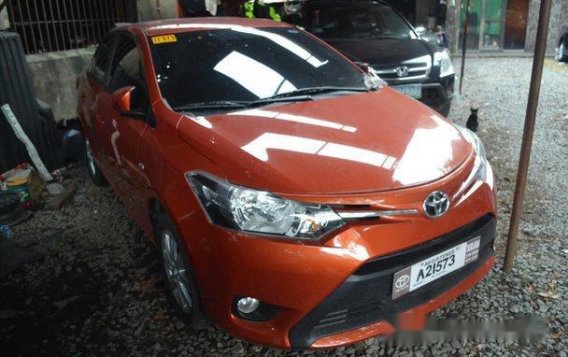 Orange Toyota Vios 2018 Manual Gasoline for sale
