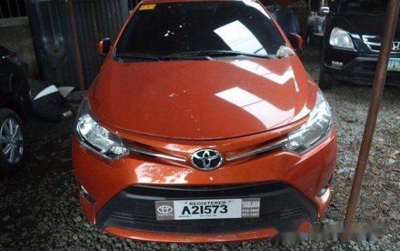 Orange Toyota Vios 2018 Manual Gasoline for sale-2