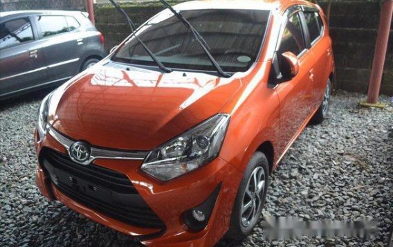 Orange Toyota Wigo 2018 Manual Gasoline for sale-3