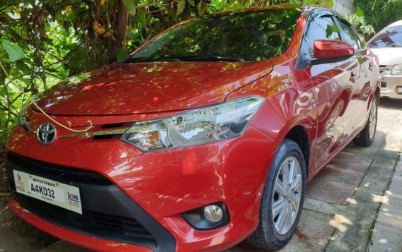 Selling Red Toyota Vios 2018 Manual Gasoline in Quezon City