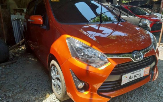 Sell Orange 2019 Toyota Wigo in Quezon City