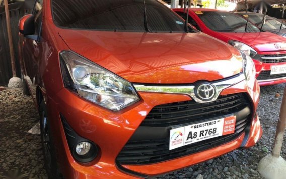 Orange Toyota Wigo 2019 for sale in Manual