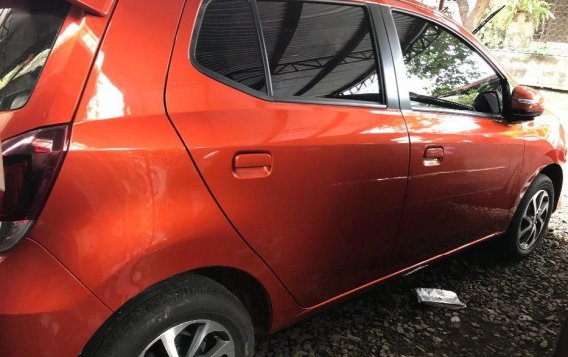 Orange Toyota Wigo 2019 Manual Gasoline for sale in Quezon City-2