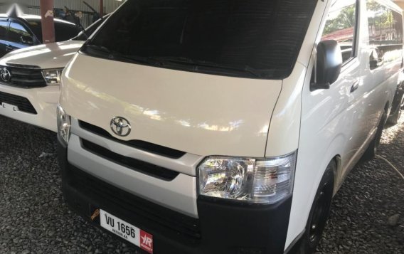 Selling White Toyota Hiace 2017 Manual Diesel in Quezon City