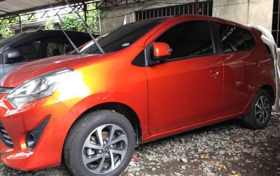 Orange Toyota Wigo 2019 Manual Gasoline for sale in Quezon City-1