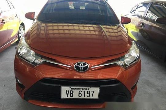 Orange Toyota Vios 2016 Manual Gasoline for sale-1