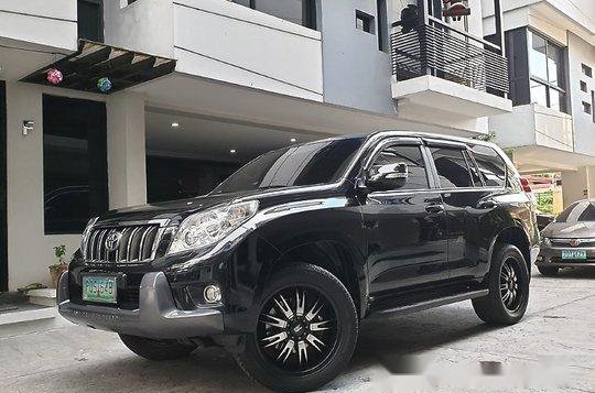 Black Toyota Land Cruiser Prado 2011 Automatic Gasoline for sale-3