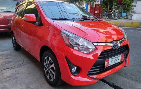 Red Toyota Wigo 2018 Hatchback Automatic Gasoline for sale in Manila-4
