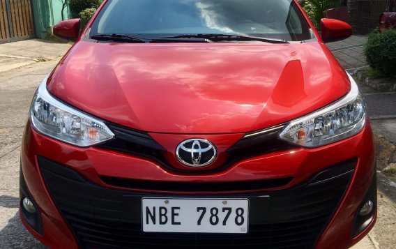 Red Toyota Vios 2018 Sedan Automatic Gasoline for sale in Manila