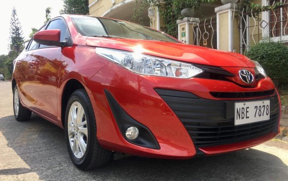 Red Toyota Vios 2018 Sedan Automatic Gasoline for sale in Manila-2