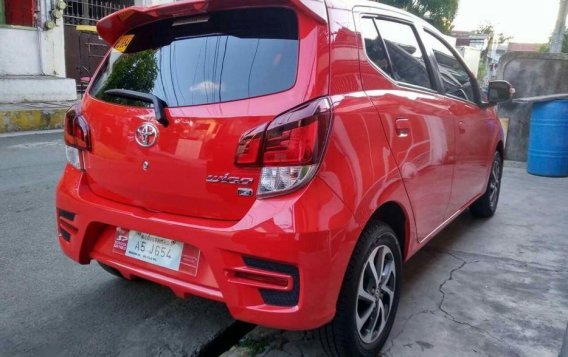 Red Toyota Wigo 2018 Hatchback Automatic Gasoline for sale in Manila-1