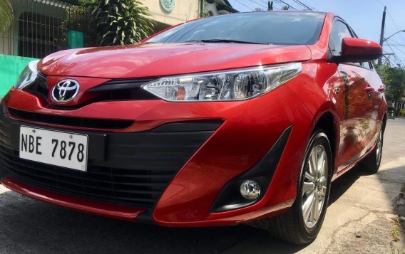 Red Toyota Vios 2018 Sedan Automatic Gasoline for sale in Manila-1