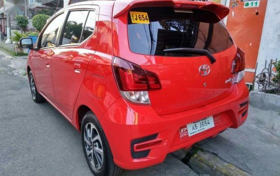Red Toyota Wigo 2018 Hatchback Automatic Gasoline for sale in Manila-3