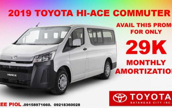 2019 Toyota Hiace for sale in Batangas City