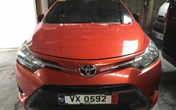 Orange Toyota Vios 2017 for sale in Quezon City