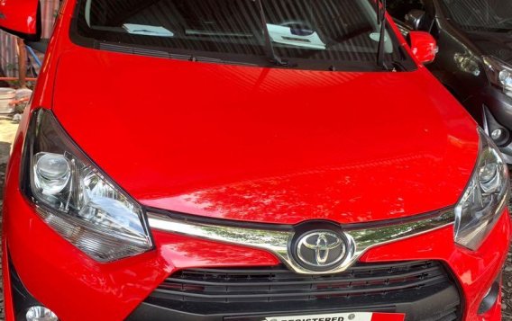 Red Toyota Wigo 2019 for sale in Quezon City