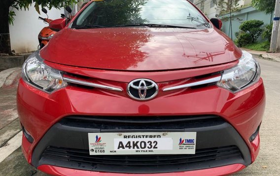 Selling Red Toyota Vios 2017 at 6800 km 