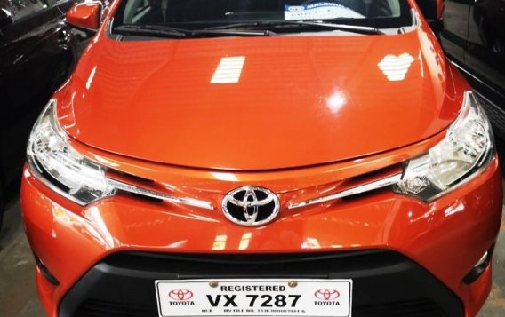 Orange Toyota Vios 2017 Sedan for sale in Manila 