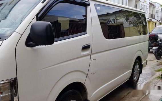 White Toyota Hiace 2018 Manual Diesel for sale -3