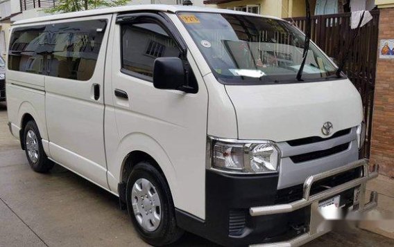 White Toyota Hiace 2018 Manual Diesel for sale -1