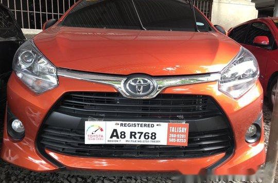 Selling Orange Toyota Wigo 2019 Manual Gasoline -1