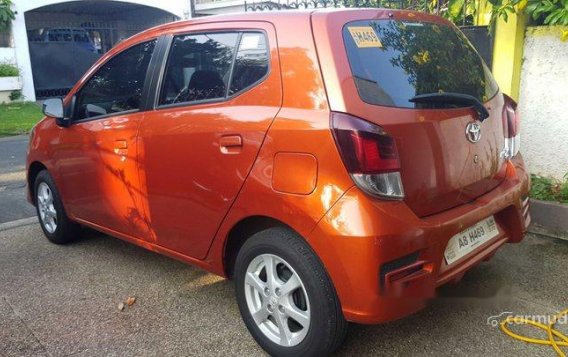 Orange Toyota Wigo 2019 Manual Gasoline for sale-3