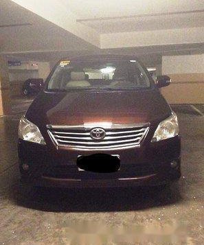 Sell Brown 2014 Toyota Innova Automatic Gasoline at 114000 km 