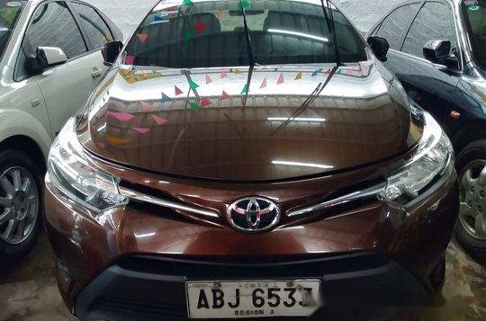 Brown Toyota Vios 2015 Automatic Gasoline for sale -1