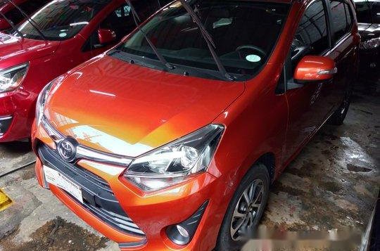 Orange Toyota Wigo 2018 Manual Gasoline for sale -2