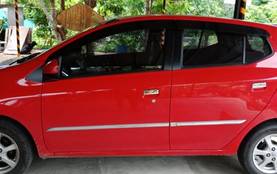 Red Toyota Wigo 2015 Hatchback for sale in Batangas-3